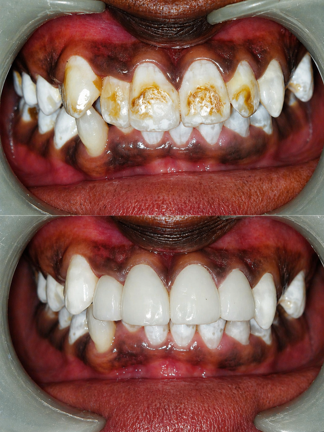 Fluorosis treated with Veneers